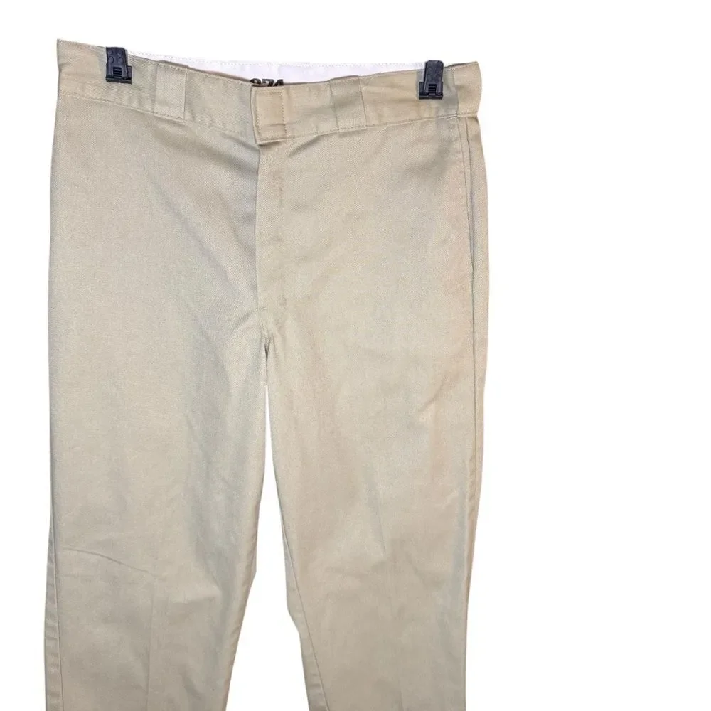 Dickies 874 Original Fit Khaki Work Utility Pants Men’s 32x34